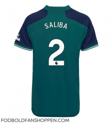 Arsenal William Saliba #2 Tredjetrøje Dame 2023-24 Kortærmet